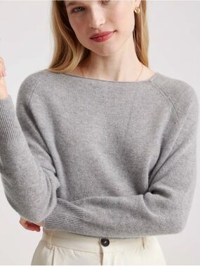 Quince Mongolian Cashmere Boatneck Sweater